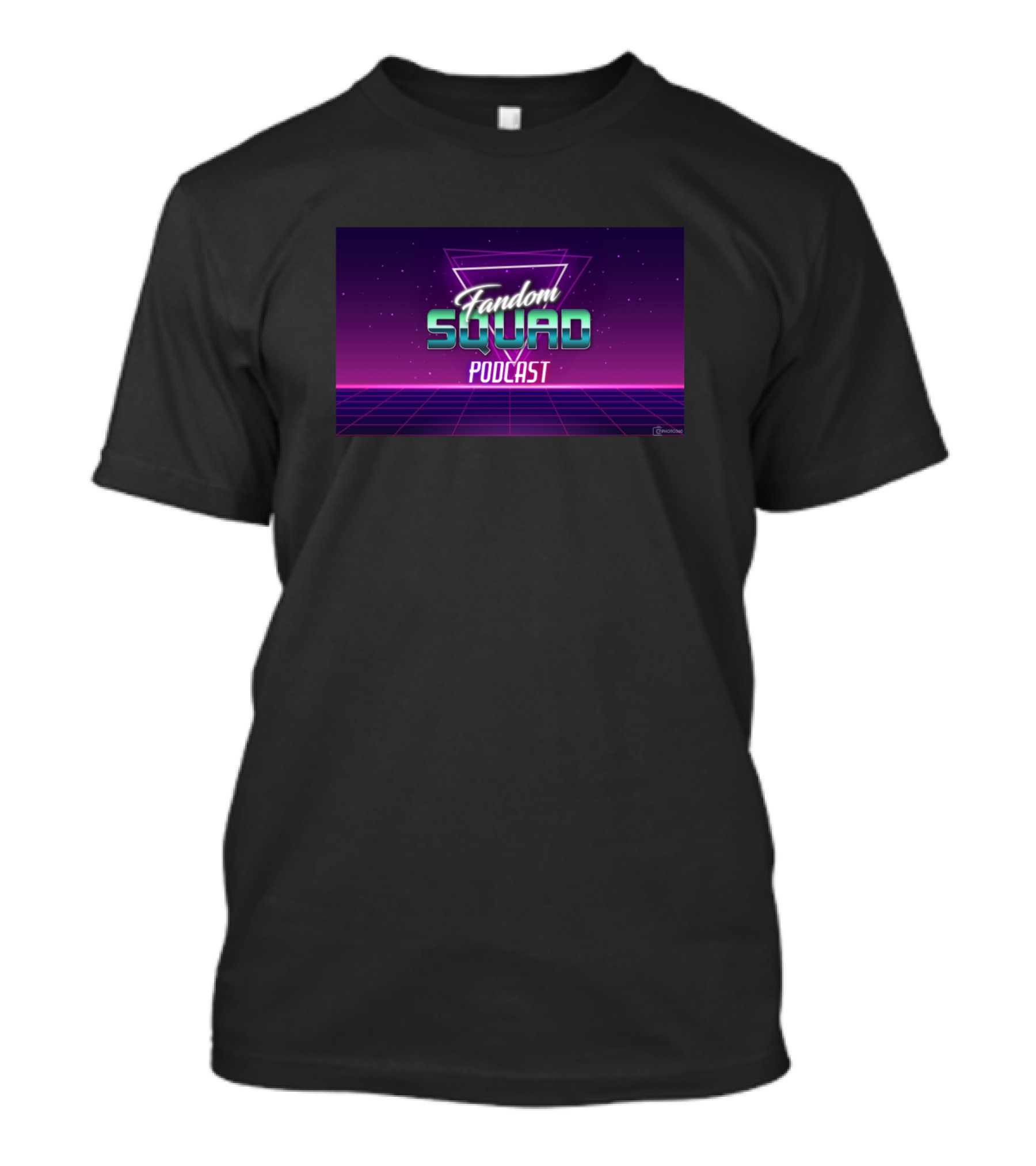 Fandom Squad Podcast 80S Retro Neon T-Shirt