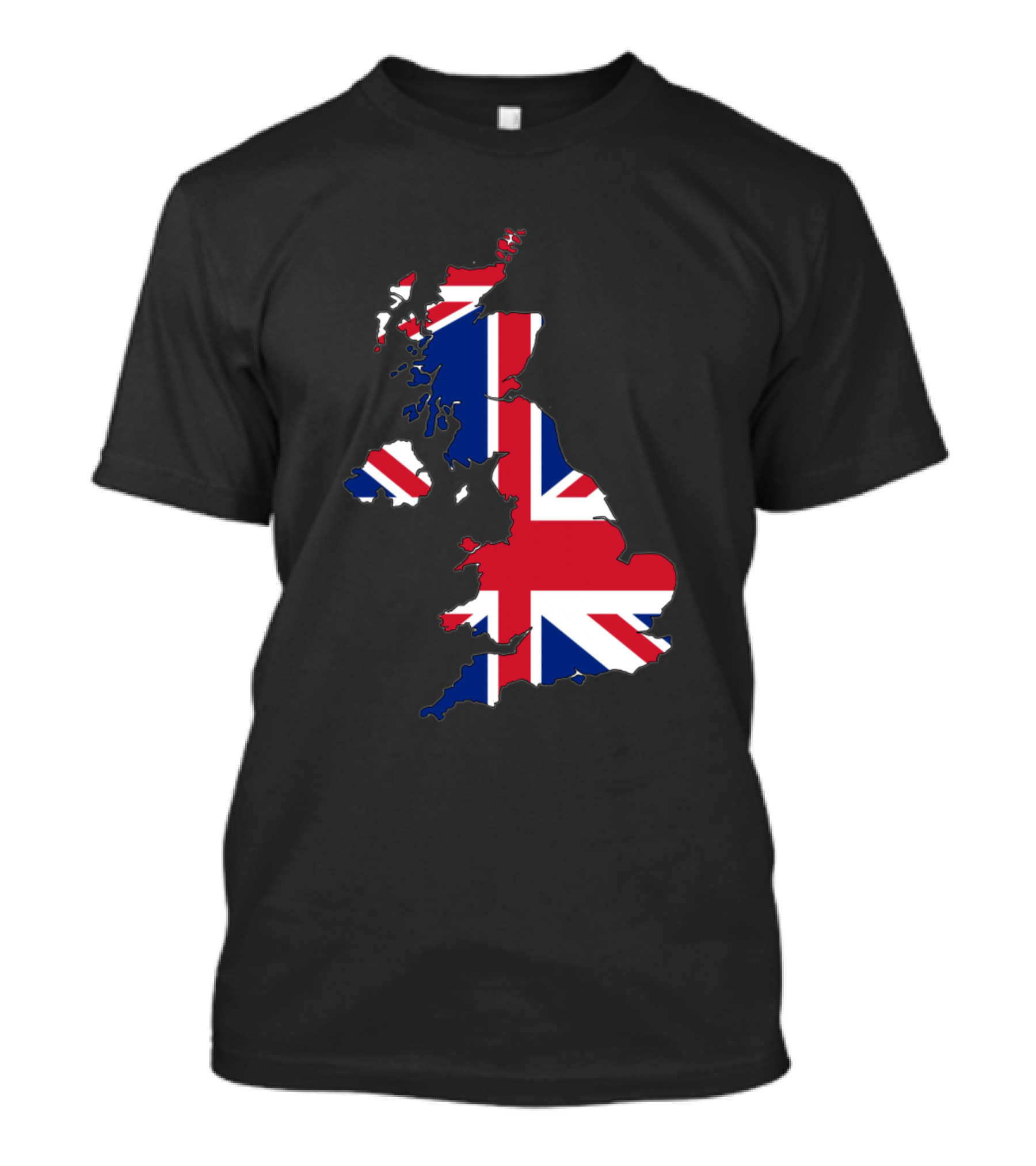 Flag Of The United Kingdom England Map Union Jack British Isles T-Shirt