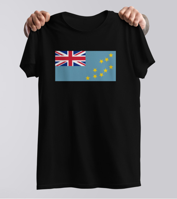 Flag Of Tuvalu Union Jack And Stars T-Shirt