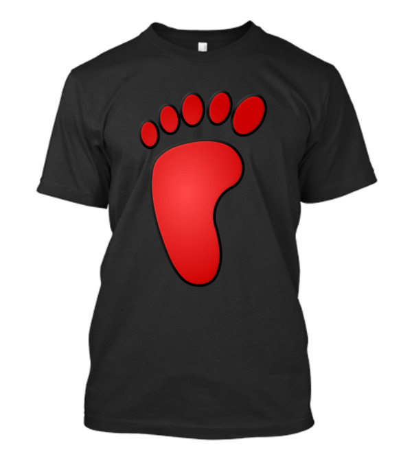 Foot Clan Red Footprint T-Shirt