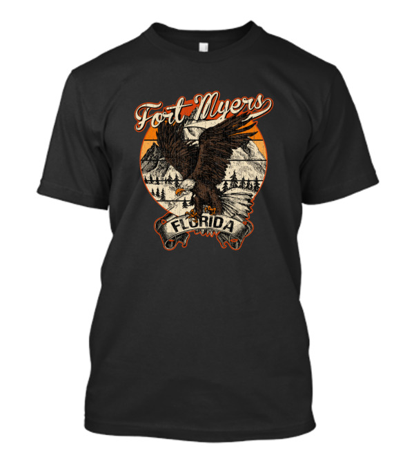 Fort Myers Florida Bald Eagle Vintage T-Shirt