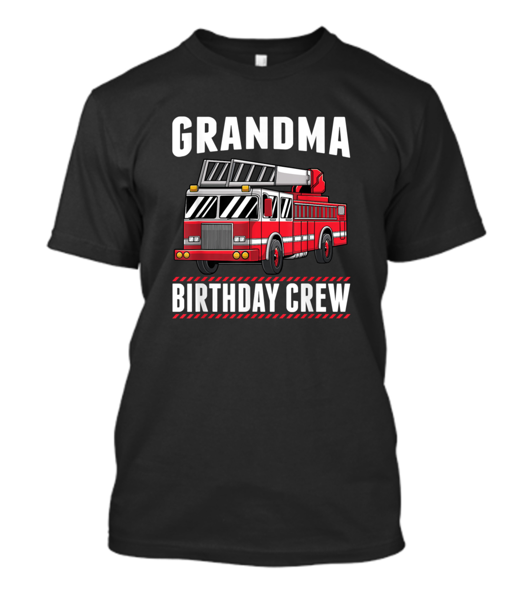Grandma Birthday Crew Fire Truck Firefighter T-Shirt