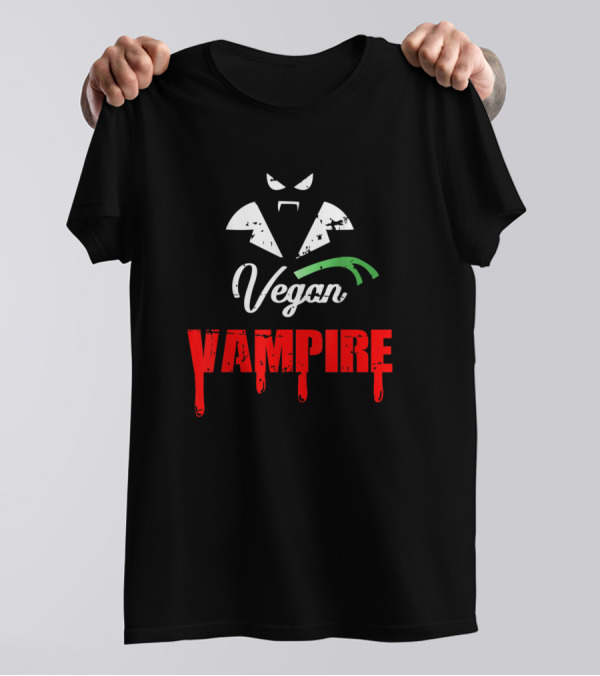 Vegan Vampire Halloween T-Shirt