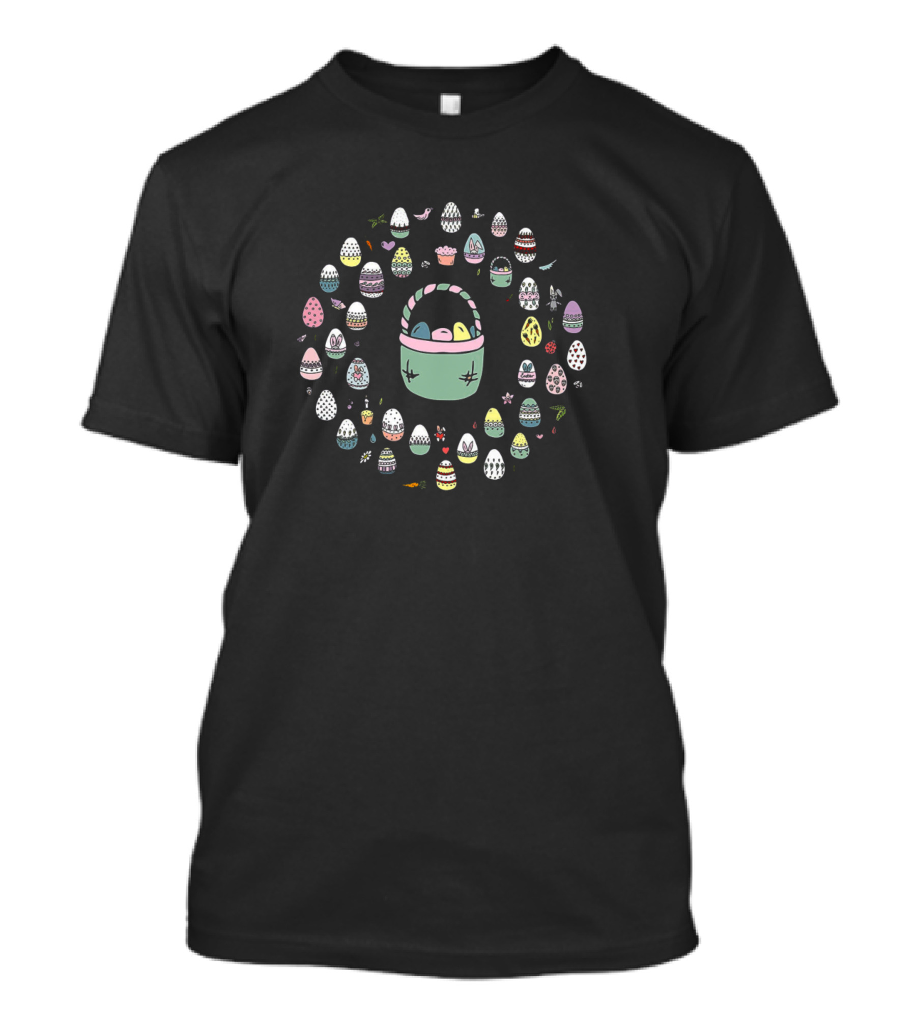 Happy Easter Egg Basket Festive T-Shirt