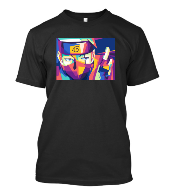 Hatake Kakashi Colorful Anime Pop Art Ninja Leaf Village T-Shirt