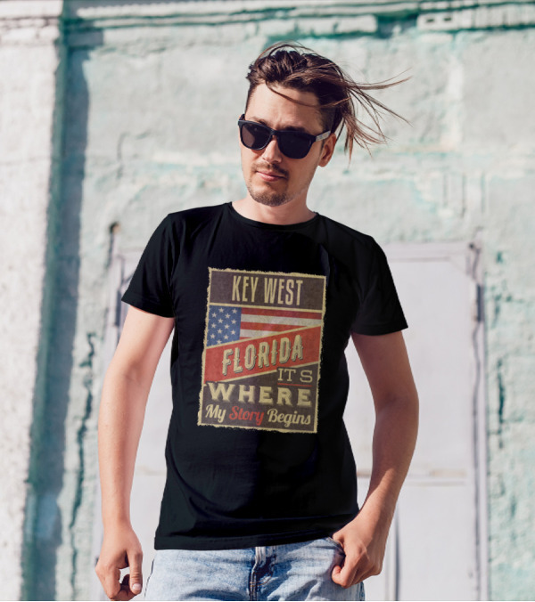 Key West Florida It's Where My Story Begins T-Shirt
