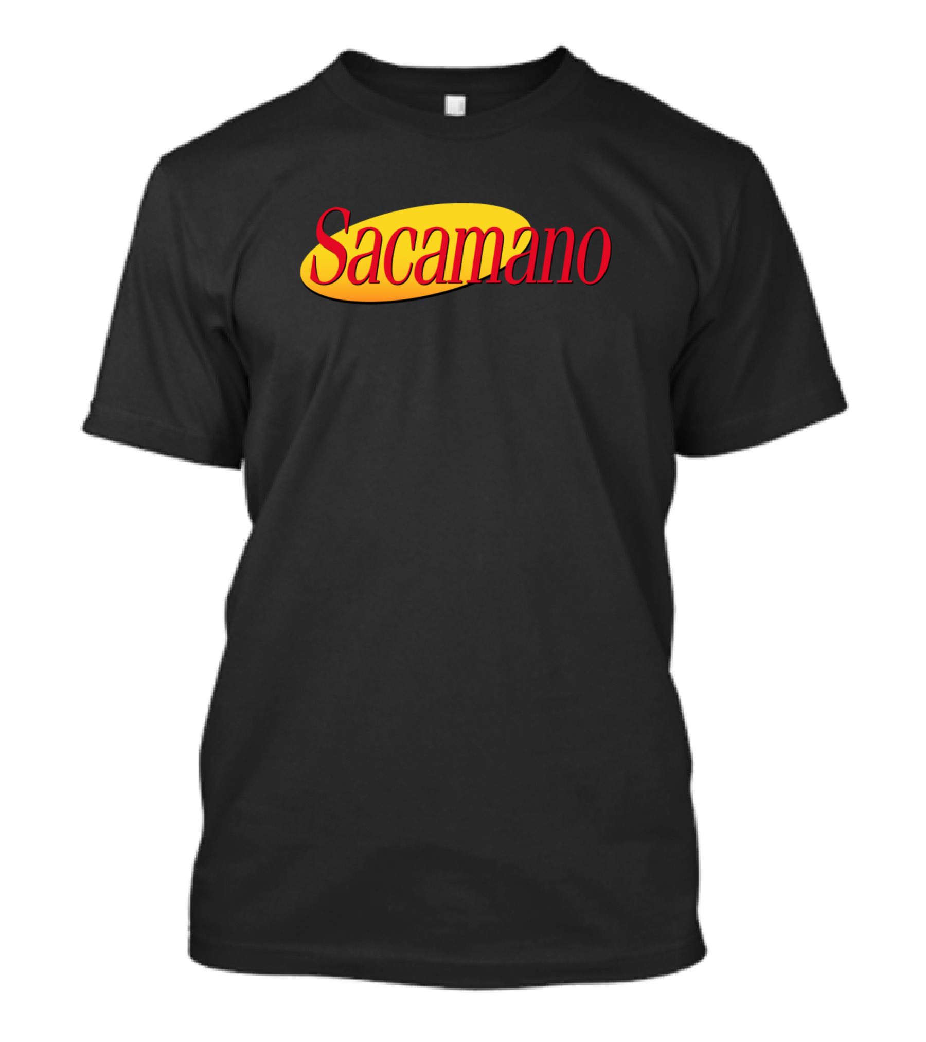 Sacamano Seinfeld Parody Logo My Friend Bob Sacamano T-Shirt