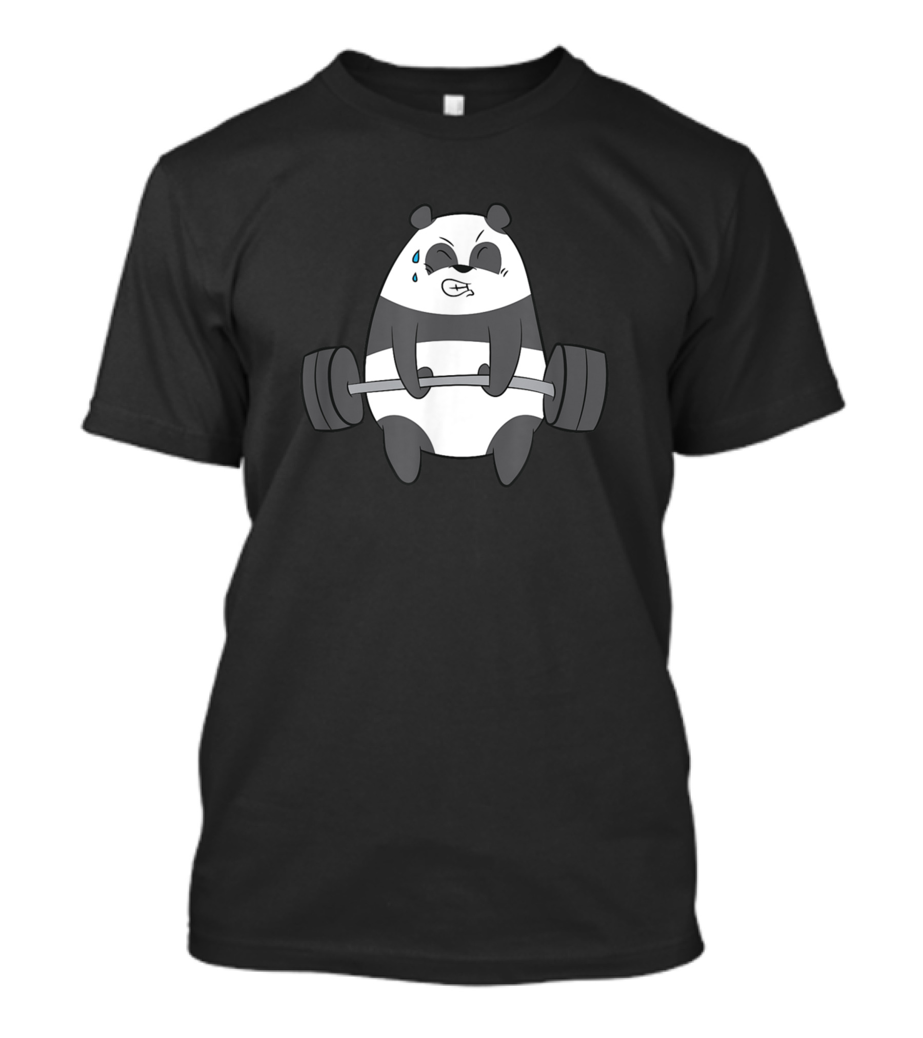 Funny Weightlifting Panda Gym Fitness Panda T-Shirt