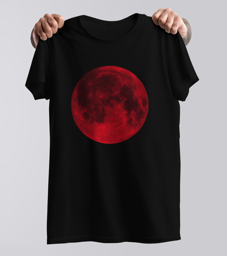 Red Moon Perfect Idea For Space Lover T-Shirt