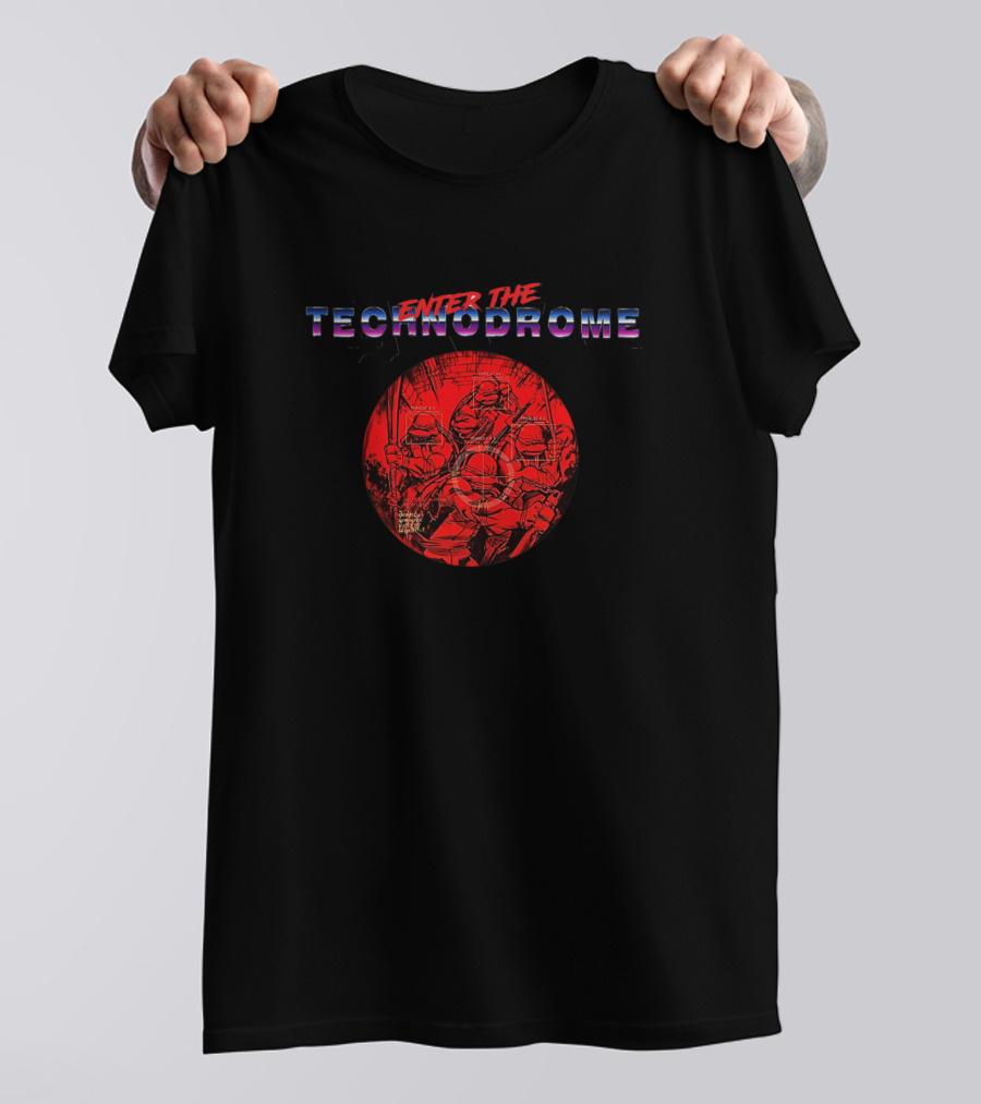 Enter The Technodrome Red Vision T-Shirt