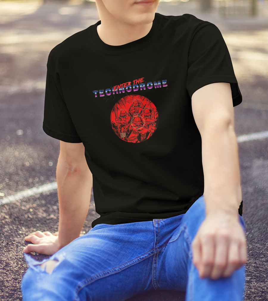 Enter The Technodrome Red Vision T-Shirt