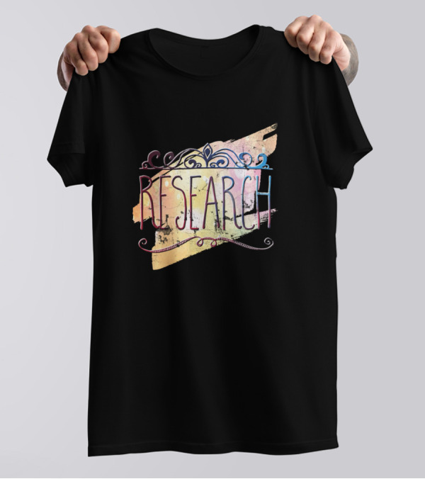 RESEARCH Colorful Swirl Pastel Brushstroke T-Shirt