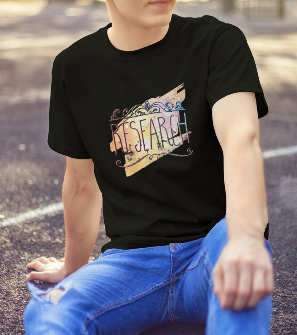 RESEARCH Colorful Swirl Pastel Brushstroke T-Shirt