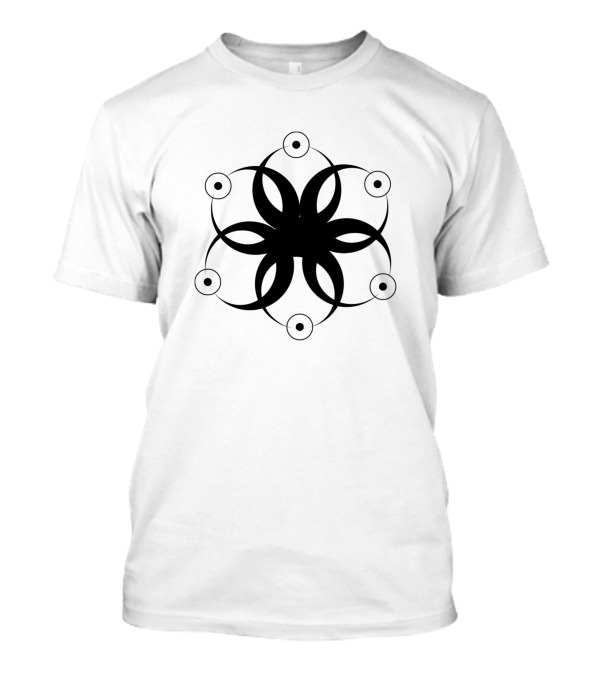 Sacred Moon Geometry Hexagonal Symmetry Lunar Phases T-Shirt