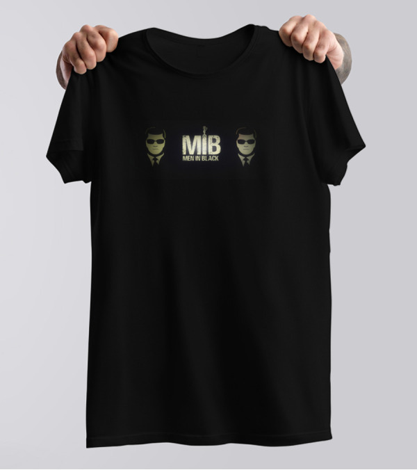 MIB Men In Black Secret Agents With Tiny Alien T-Shirt