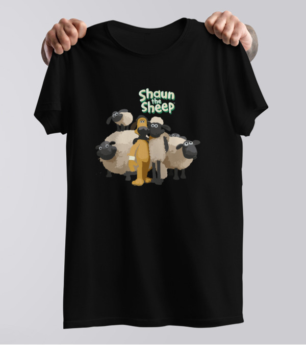 Shaun The Sheep And Friends Group Pose T-Shirt