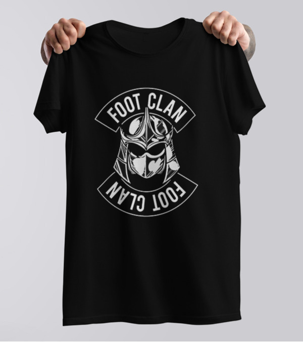 Shredder Foot Clan Helmet Logo Tee Ninja Turtles Villain Fan Merch T-Shirt