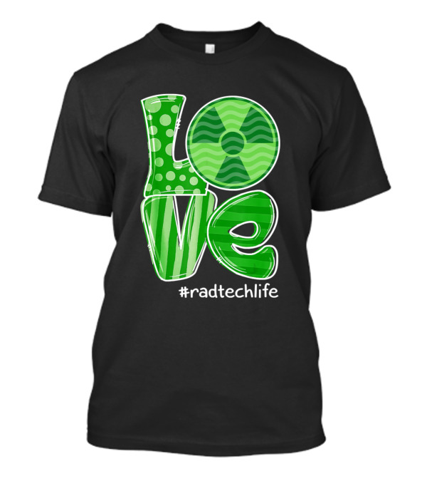 St Patricks Day Love Rad Tech Life Radiology Tech Shamrock T-Shirt
