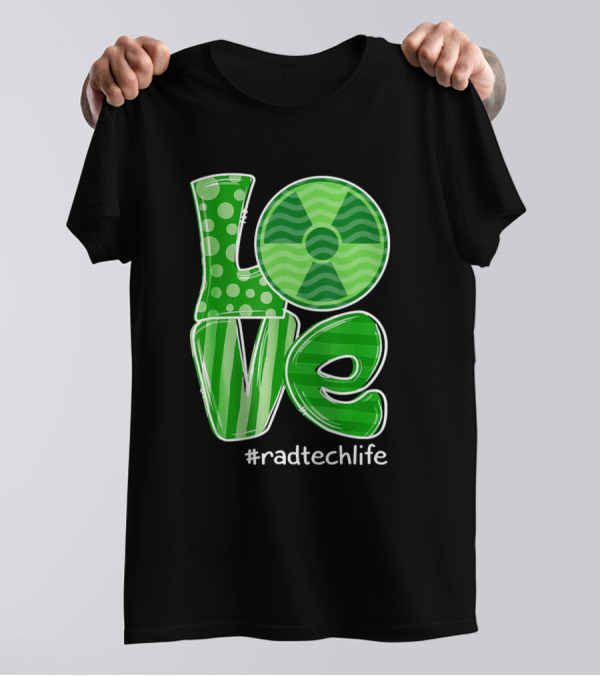 St Patricks Day Love Rad Tech Life Radiology Tech Shamrock T-Shirt
