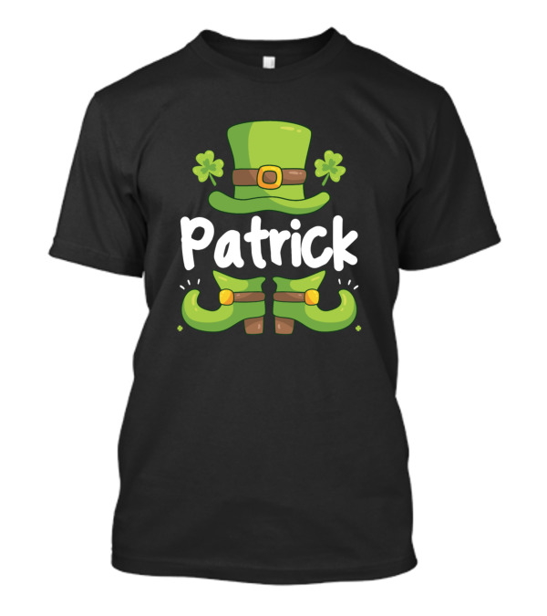 St Patricks Day Patrick Mens Shamrock Hat And Boots T-Shirt