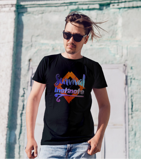 Survival Instincts Geometric Gradient T-Shirt