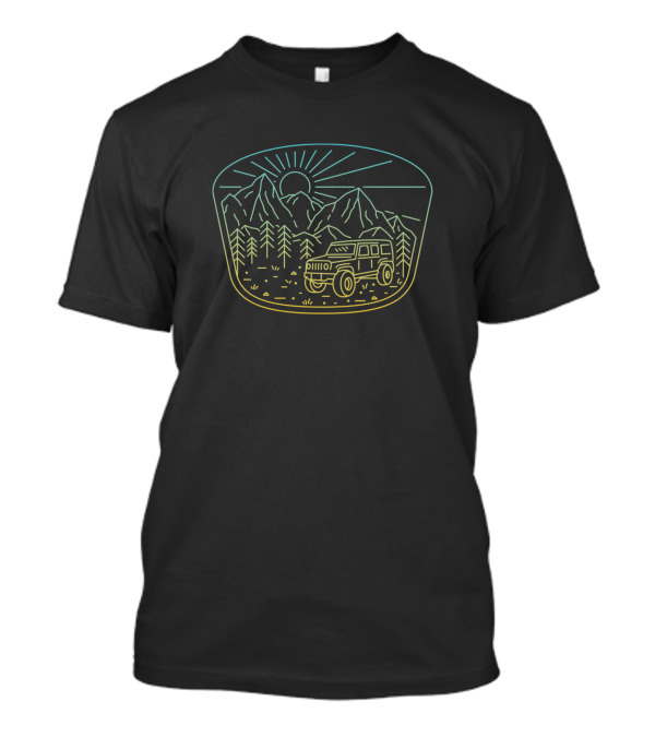 The Ekspedisi Adventure Mountains Off-Road Vehicle Forest Scene T-Shirt