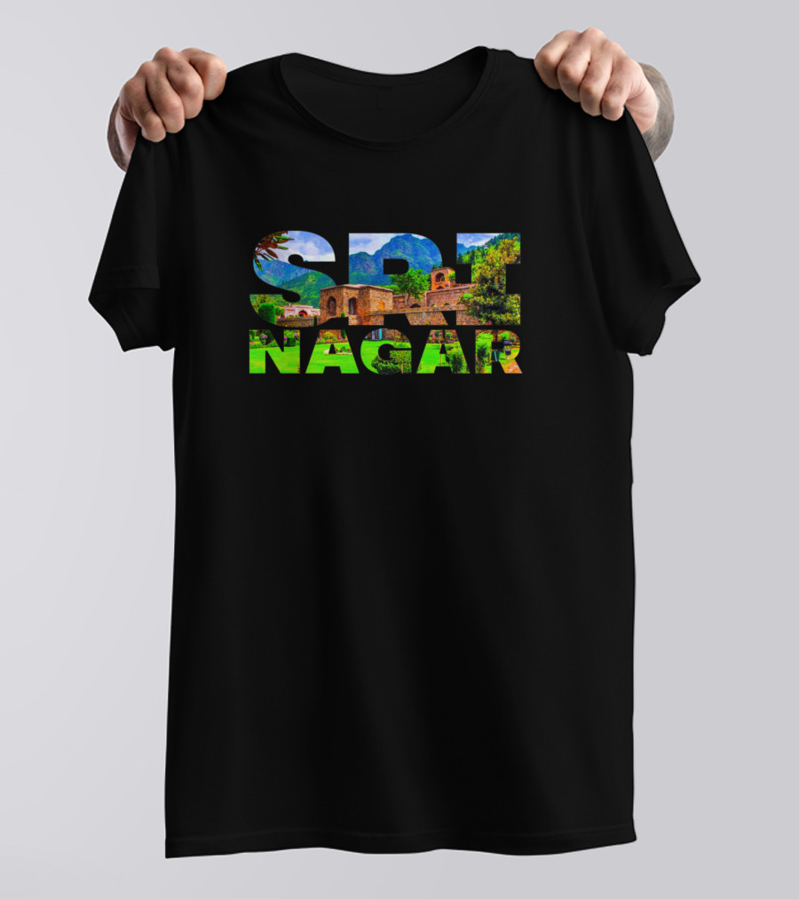 Srinagar Pari Mahal Jammu And Kashmir India Natural Beauty T-Shirt