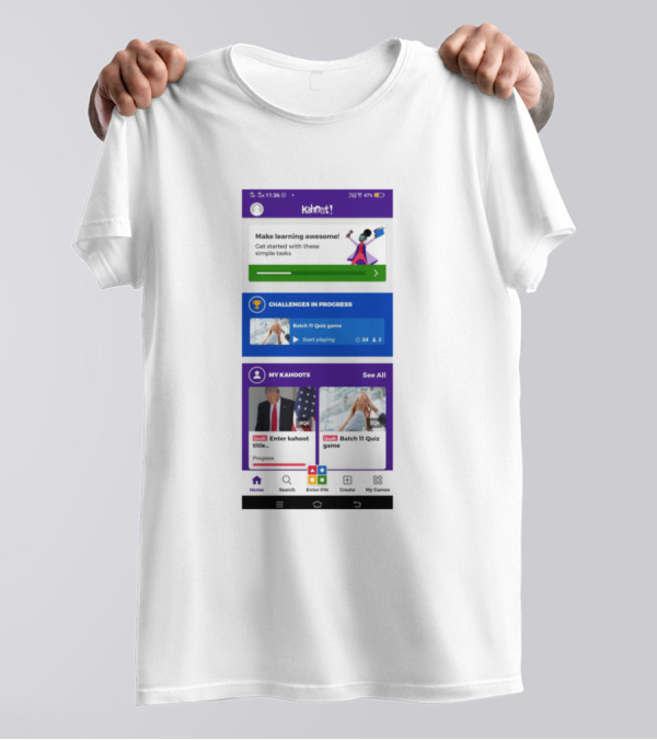 Kahoot Learning Challenges And Quiz Games Collection T-Shirt
