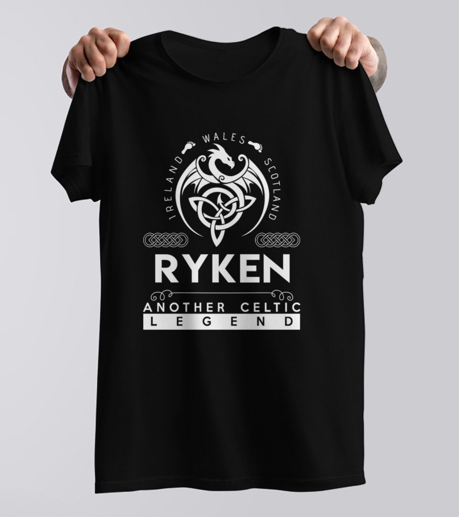 Ryken Another Celtic Legend Ireland Wales Scotland Dragon Knot T-Shirt