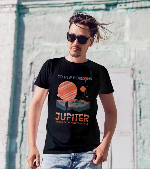 To New Horizons Jupiter The Era Of Discovery Awaits Us T-Shirt