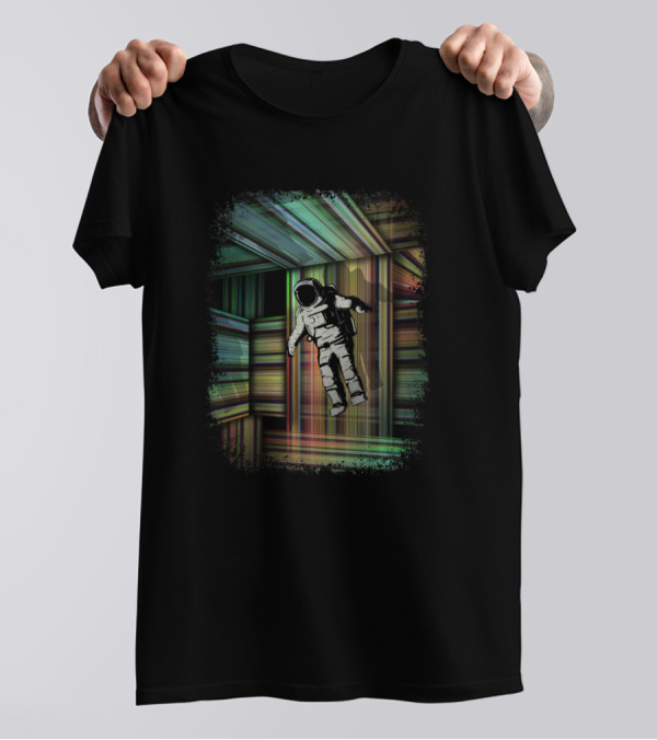 Science Trapped Astronaut In Multidimensional Time Warp T-Shirt
