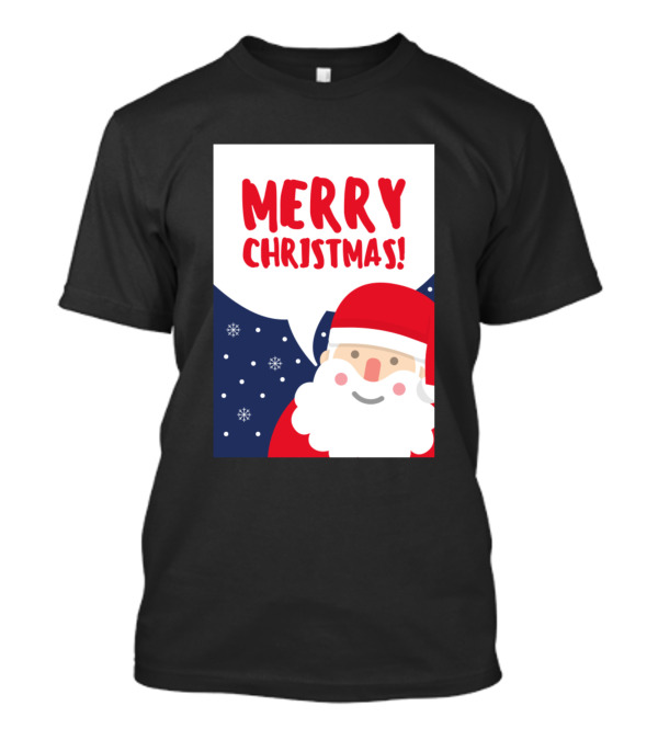 Merry Christmas Santa Snowflakes T-Shirt