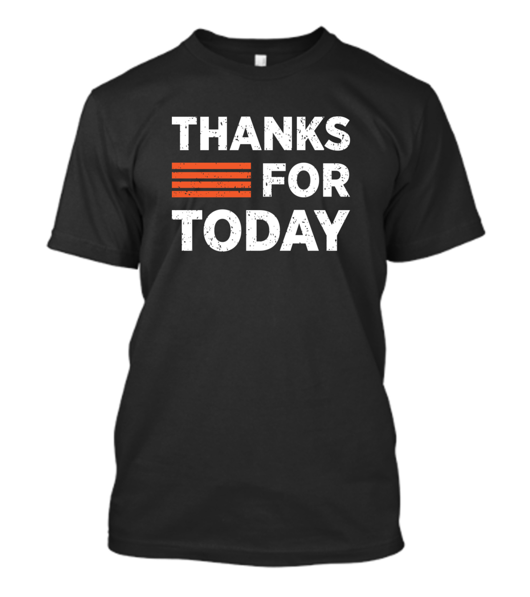 Thanks For Today Stack Orange Stripes T-Shirt