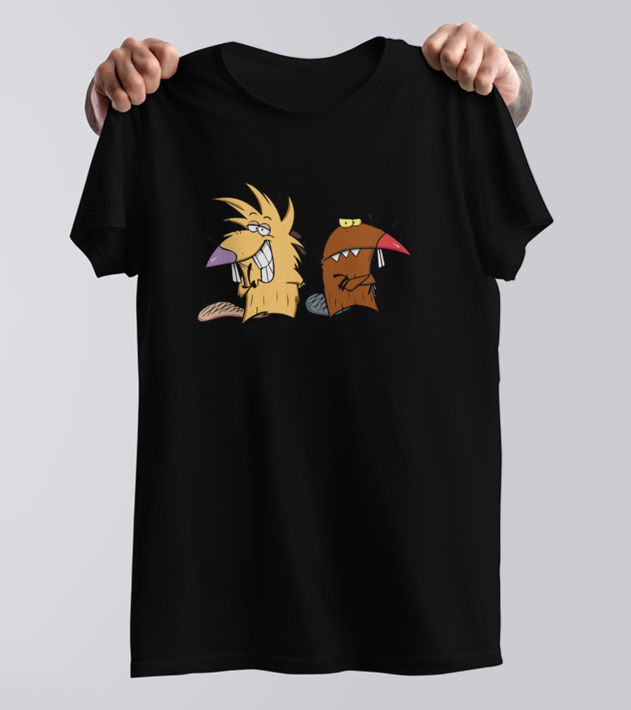 The Beabs Angry Beavers Animated Characters Duo T-Shirt