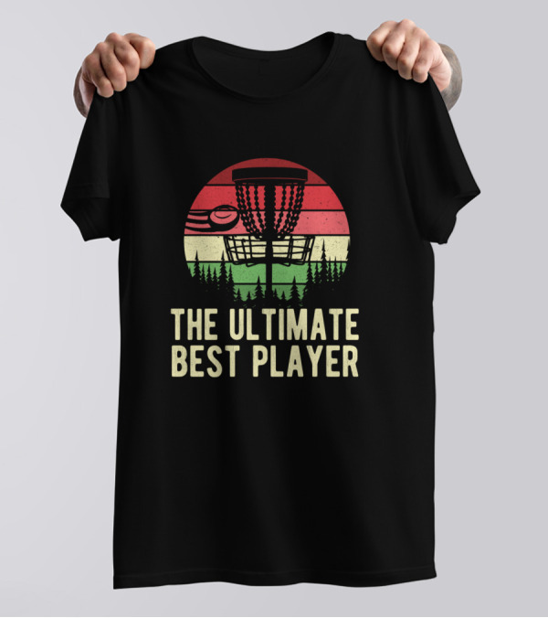 The Ultimate Best Player Vintage Disc Golf Retro Sunset T-Shirt