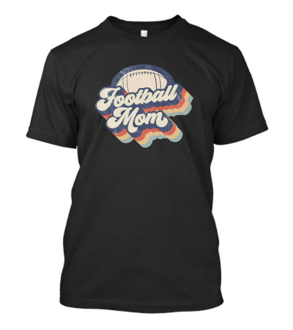 Football Mom Vintage Football T-Shirt