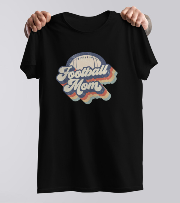 Football Mom Vintage Football T-Shirt