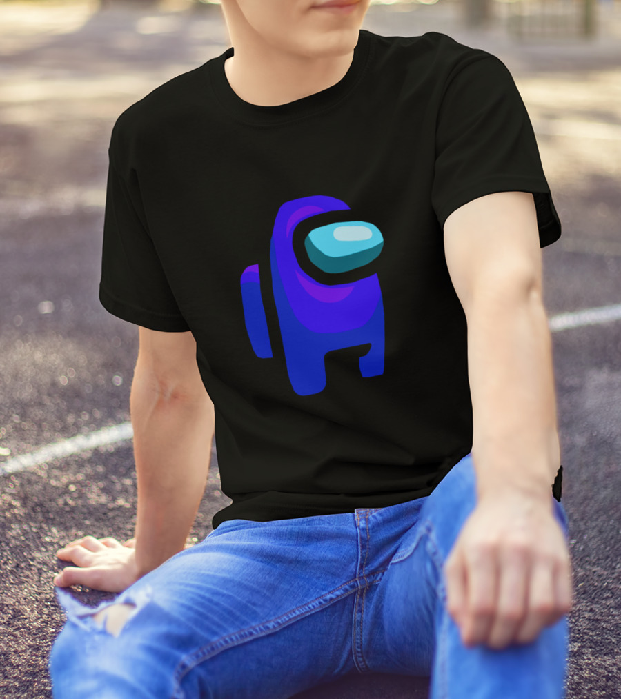 Among Us Blue Crewmate Character Astronaut Gaming T-Shirt