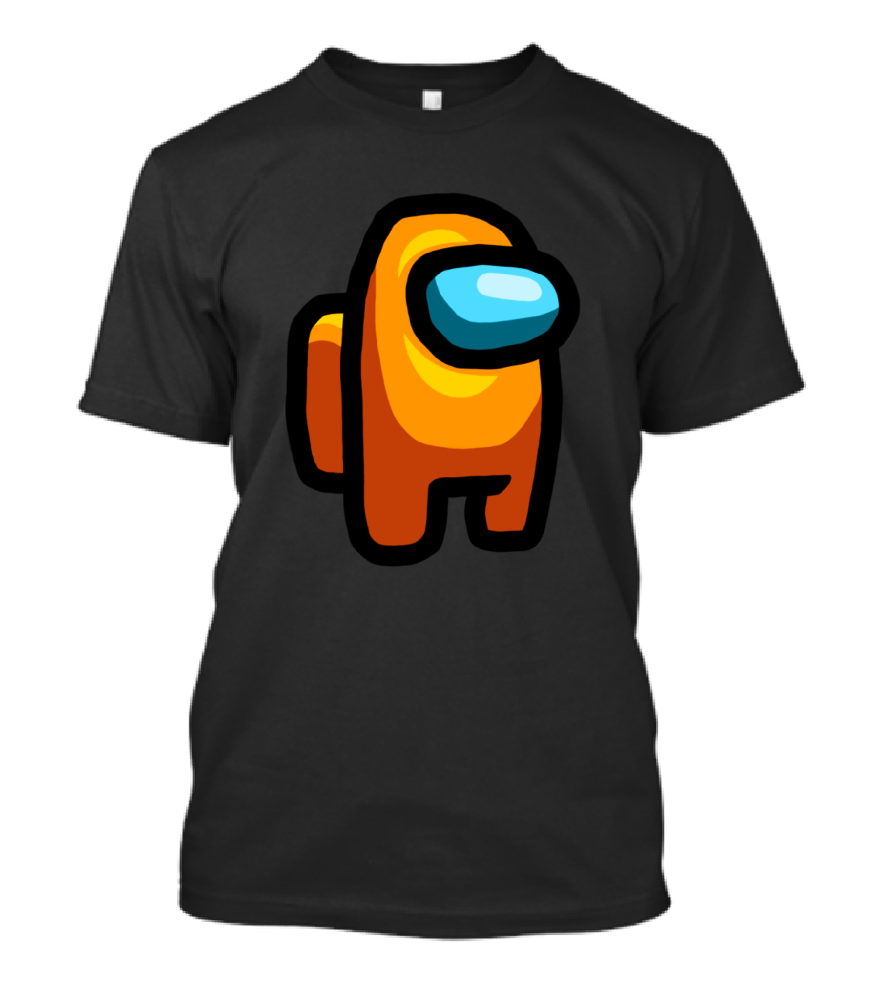 Among Us Orange Crewmate Character Gaming T-Shirt