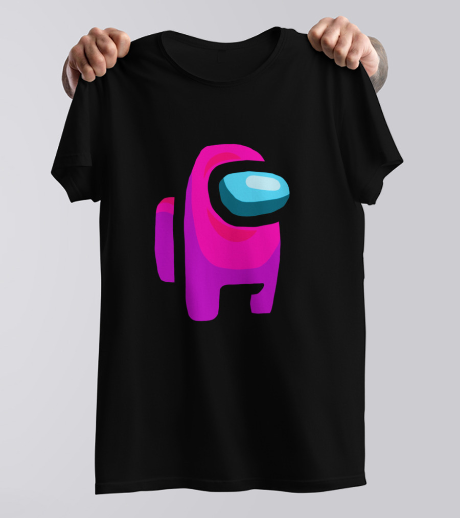 Among Us Pink Crewmate Icon T-Shirt