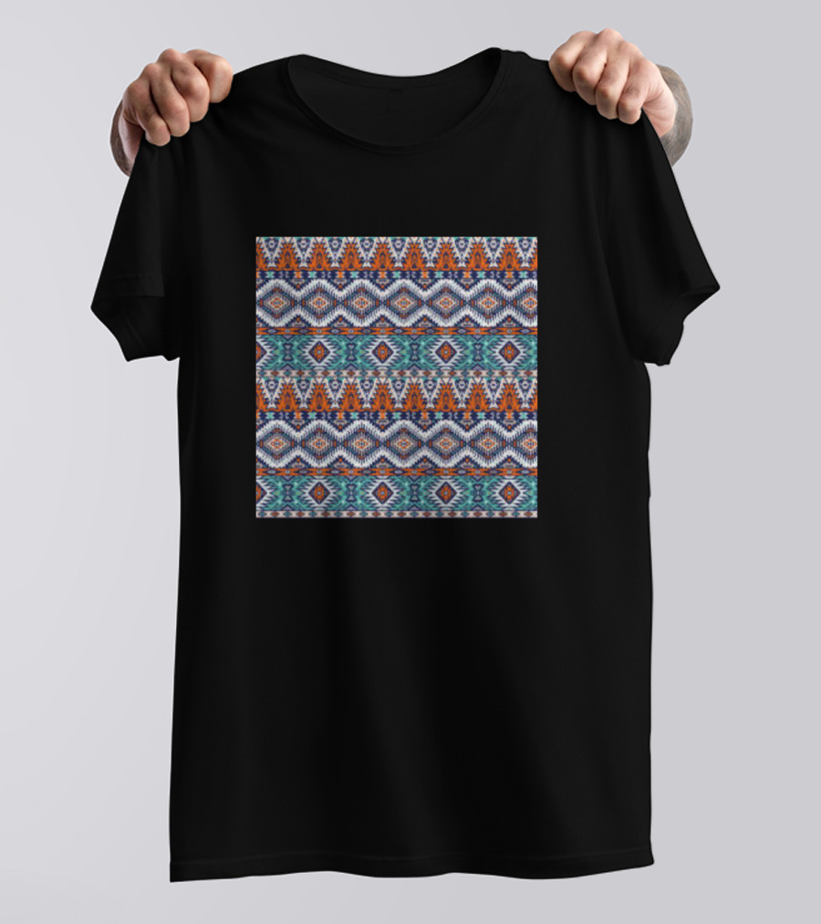 Batik Geometric Tribal T-Shirt