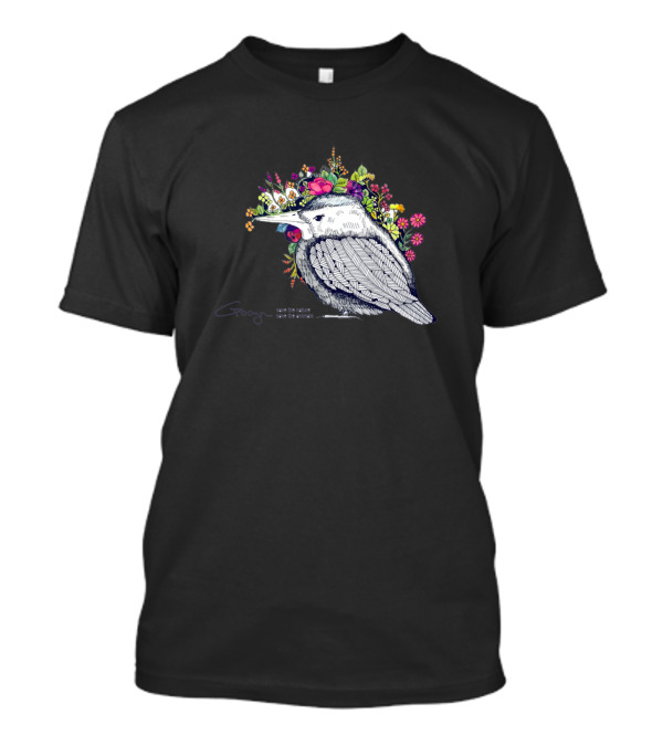 Take The Risk Rue The Chance Bird Flower T-Shirt