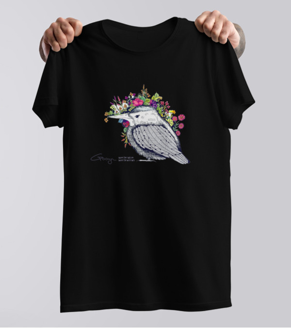 Take The Risk Rue The Chance Bird Flower T-Shirt