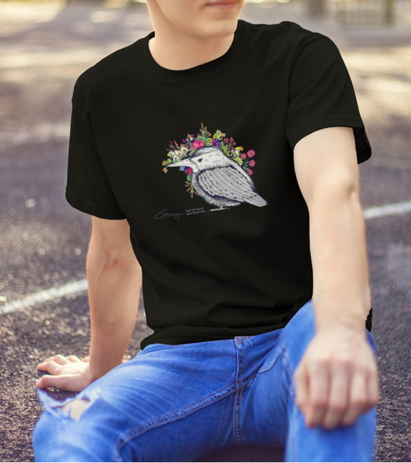Take The Risk Rue The Chance Bird Flower T-Shirt
