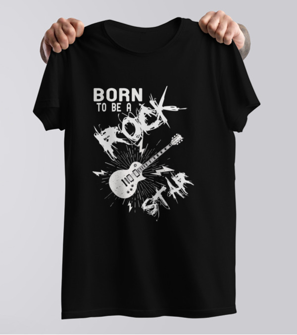 Born To Be A Rock Star Guitar Electric Energy T-Shirt
