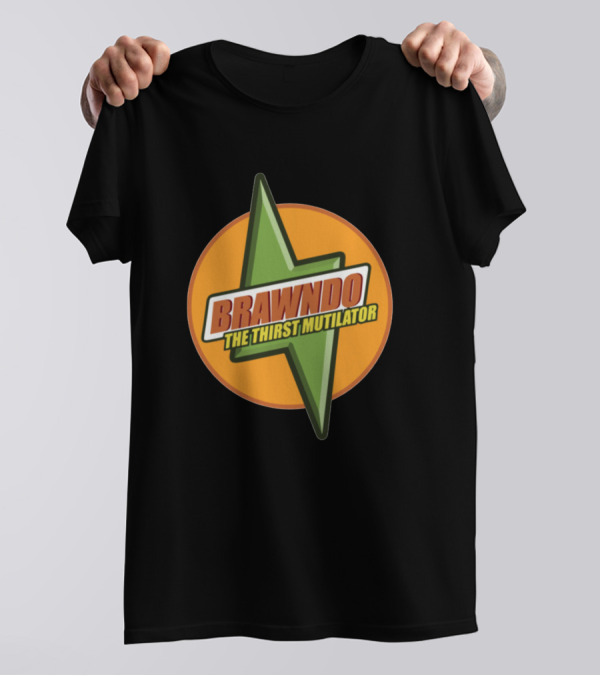 Brawndo The Thirst Mutilator Orange Green T-Shirt