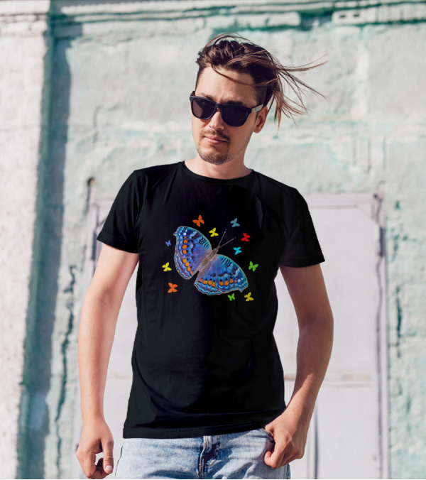 Colorful Butterfly Sleep Nightwear T-Shirt
