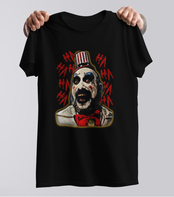Captain Spaulding Clown Laugh Horror Icon HA HA HA T-Shirt
