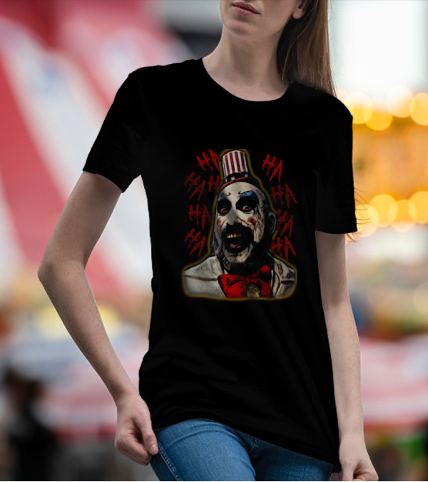 Captain Spaulding Clown Laugh Horror Icon HA HA HA T-Shirt