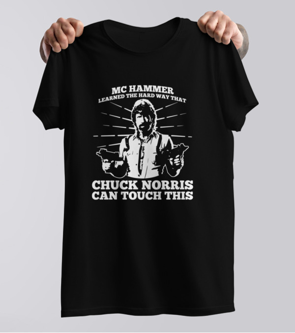 MC Hammer Learned The Hard Way That Chuck Norris Can Touch This T-Shirt